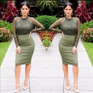 Olive Green Sexy Set